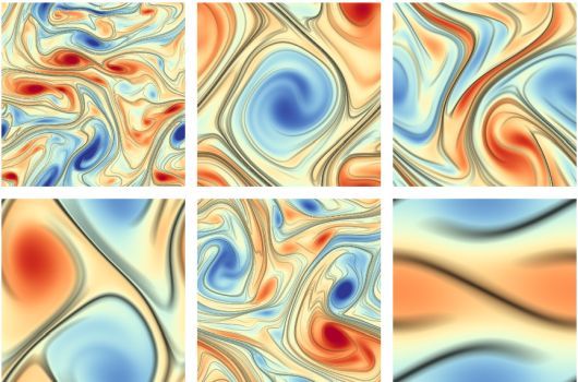 Visualizations of unsteady fluid flow