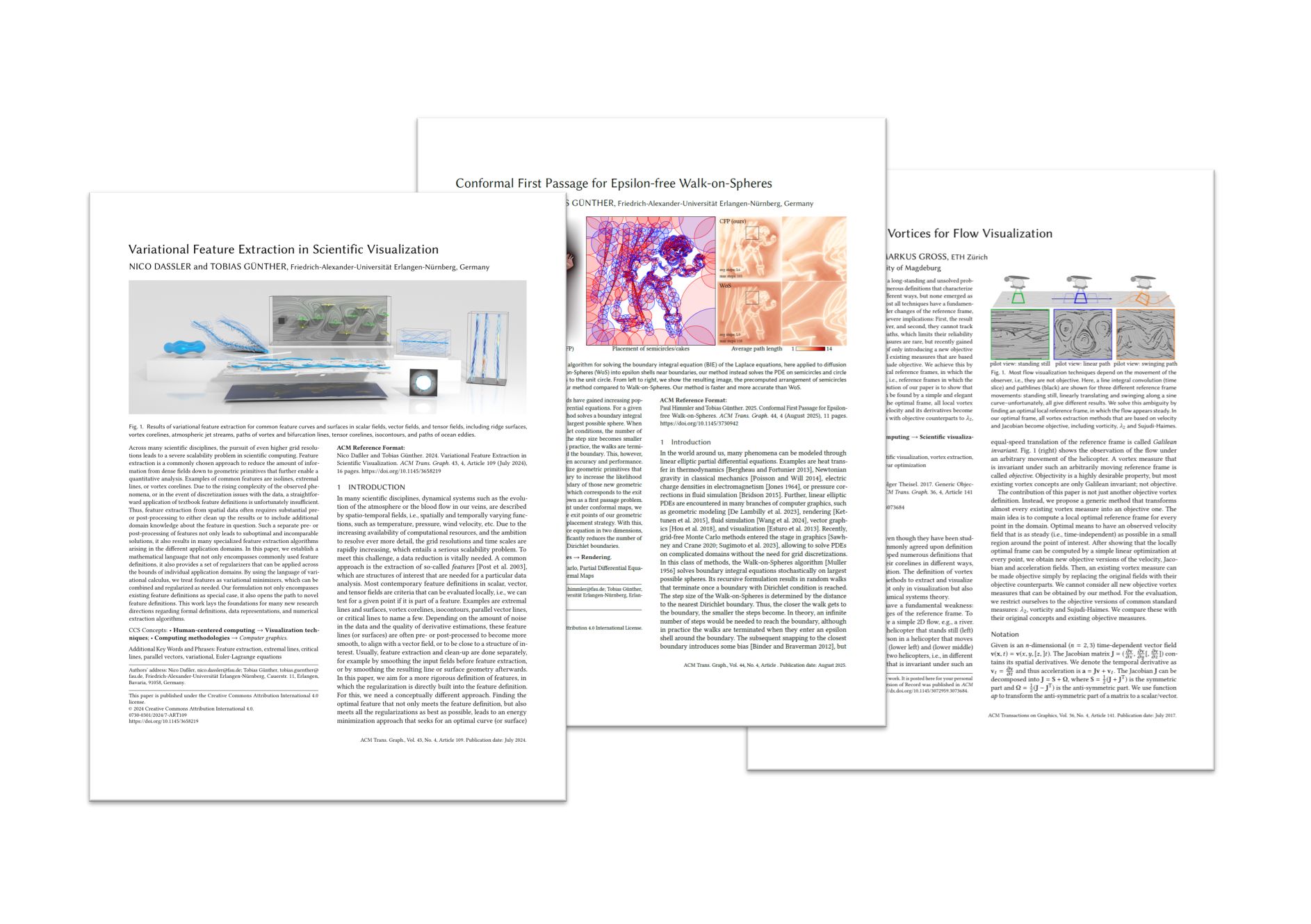 Stack of SIGGRAPH papers